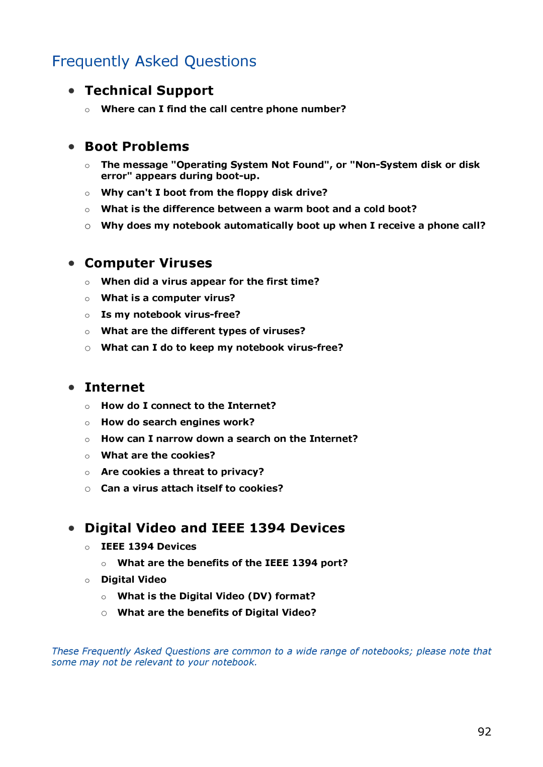 NEC M380 manual Frequently Asked Questions, Where can I find the call centre phone number? 