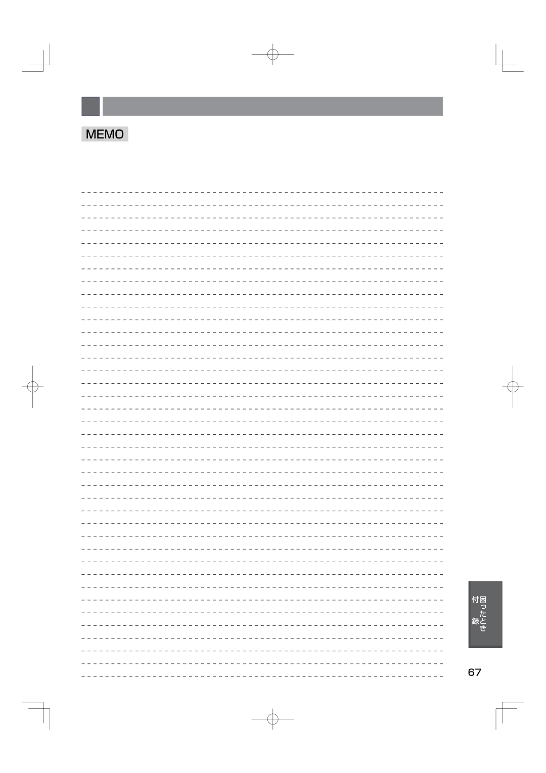 NEC M40, M46 manual Memo 