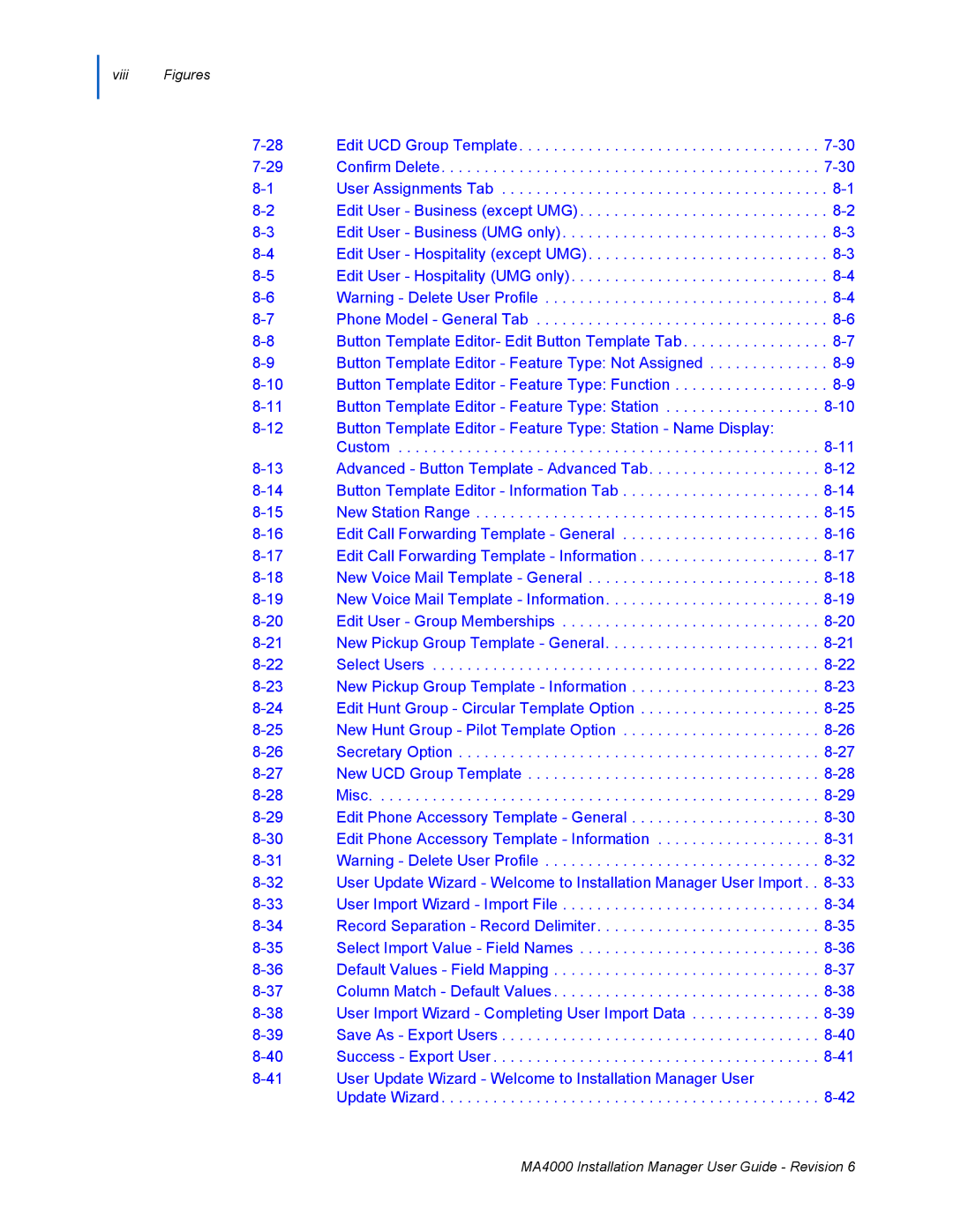 NEC MA400 manual Button Template Editor Feature Type Not Assigned 