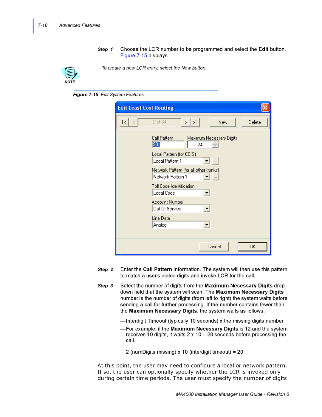 NEC MA400 manual 15Edit System Features 