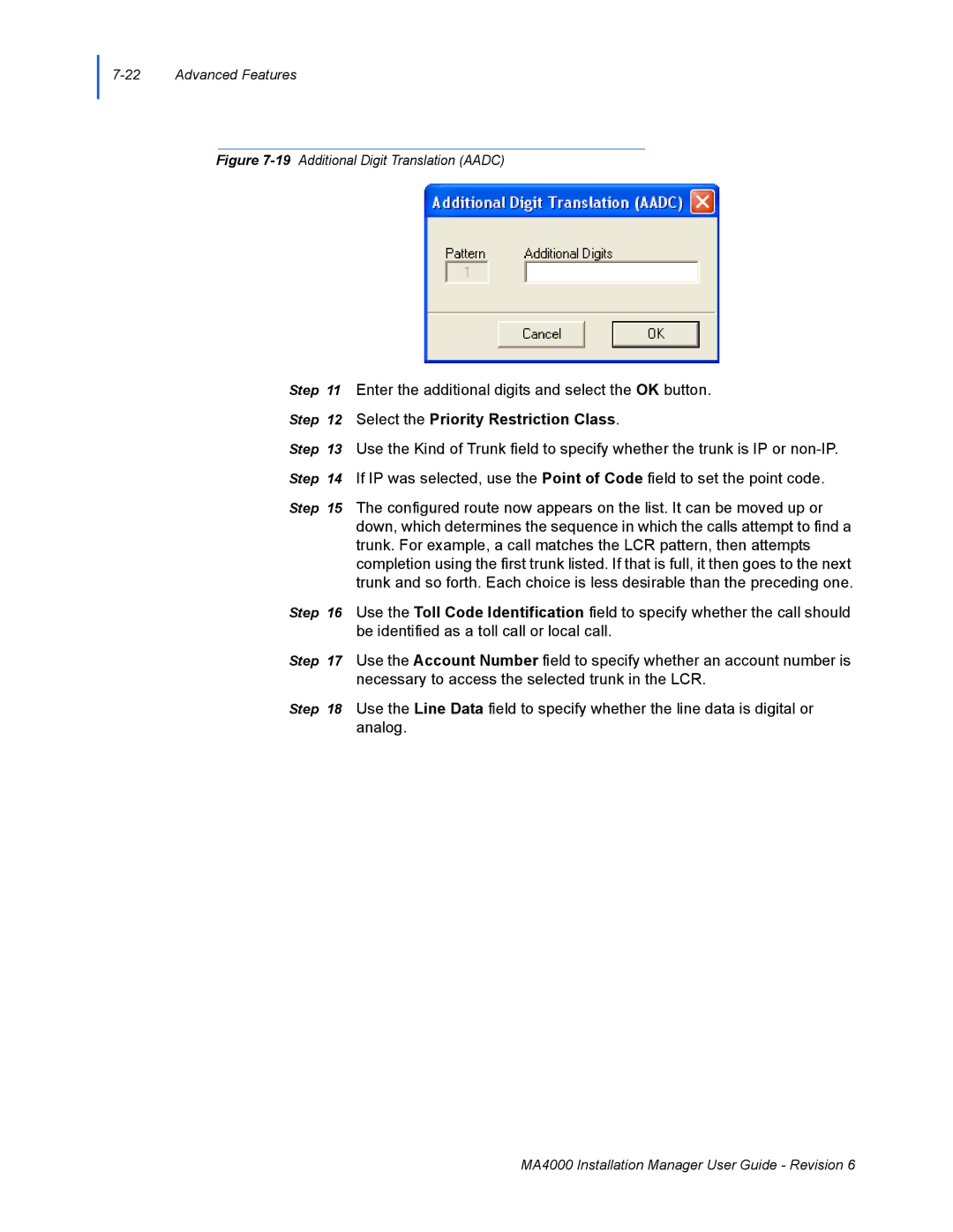 NEC MA400 manual Select the Priority Restriction Class 