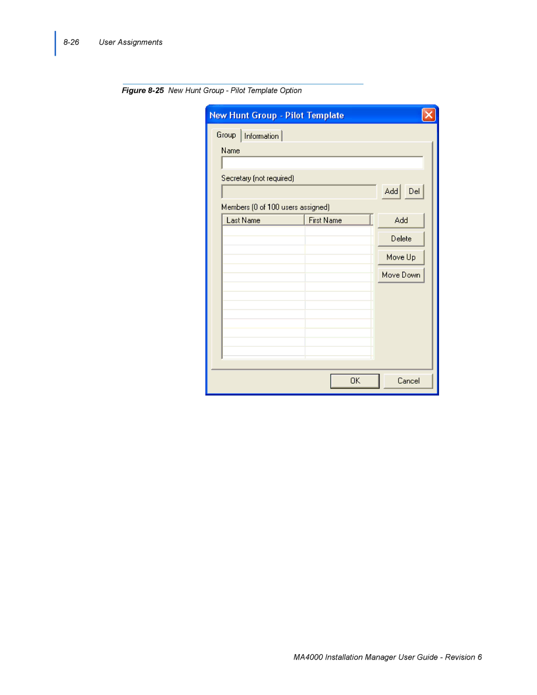 NEC MA400 manual User Assignments 