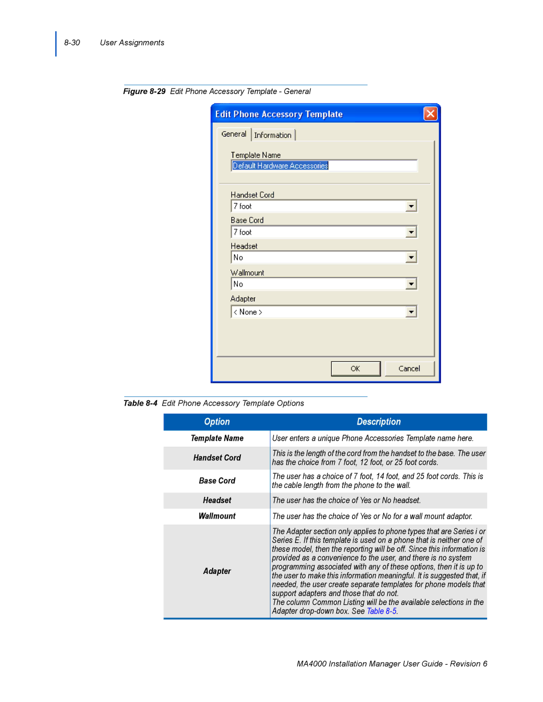 NEC MA400 manual Option 