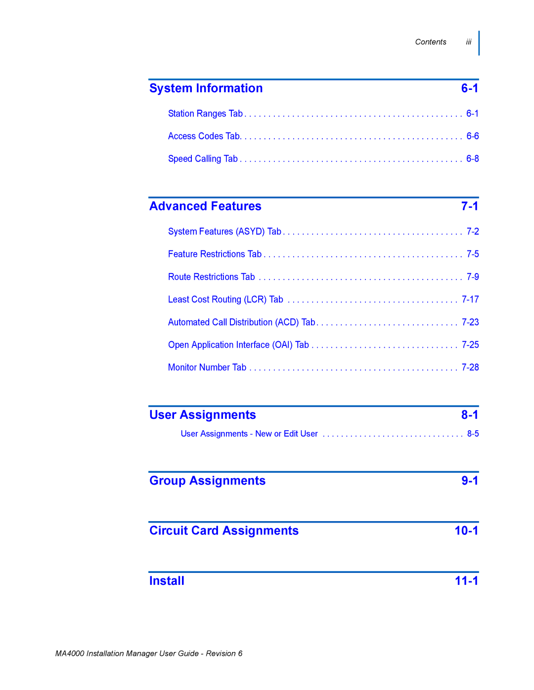 NEC MA400 manual System Information 