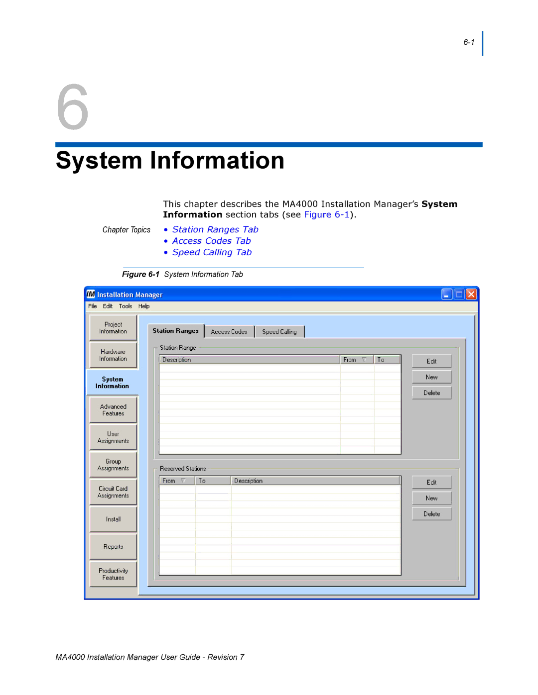 NEC MA4000 manual System Information 