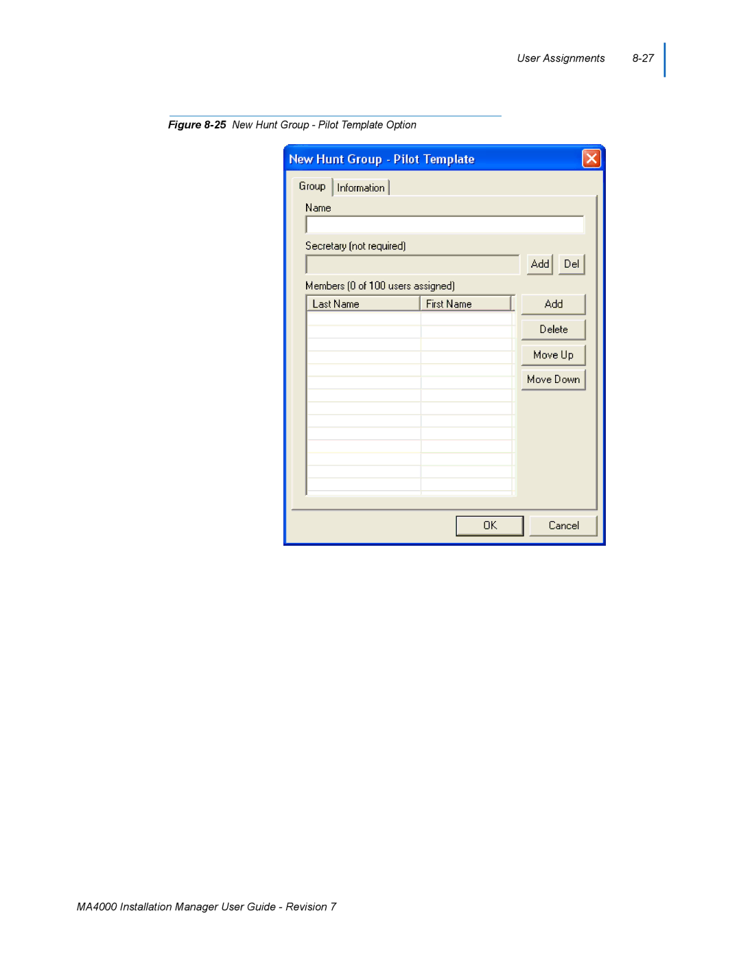 NEC MA4000 manual User Assignments 