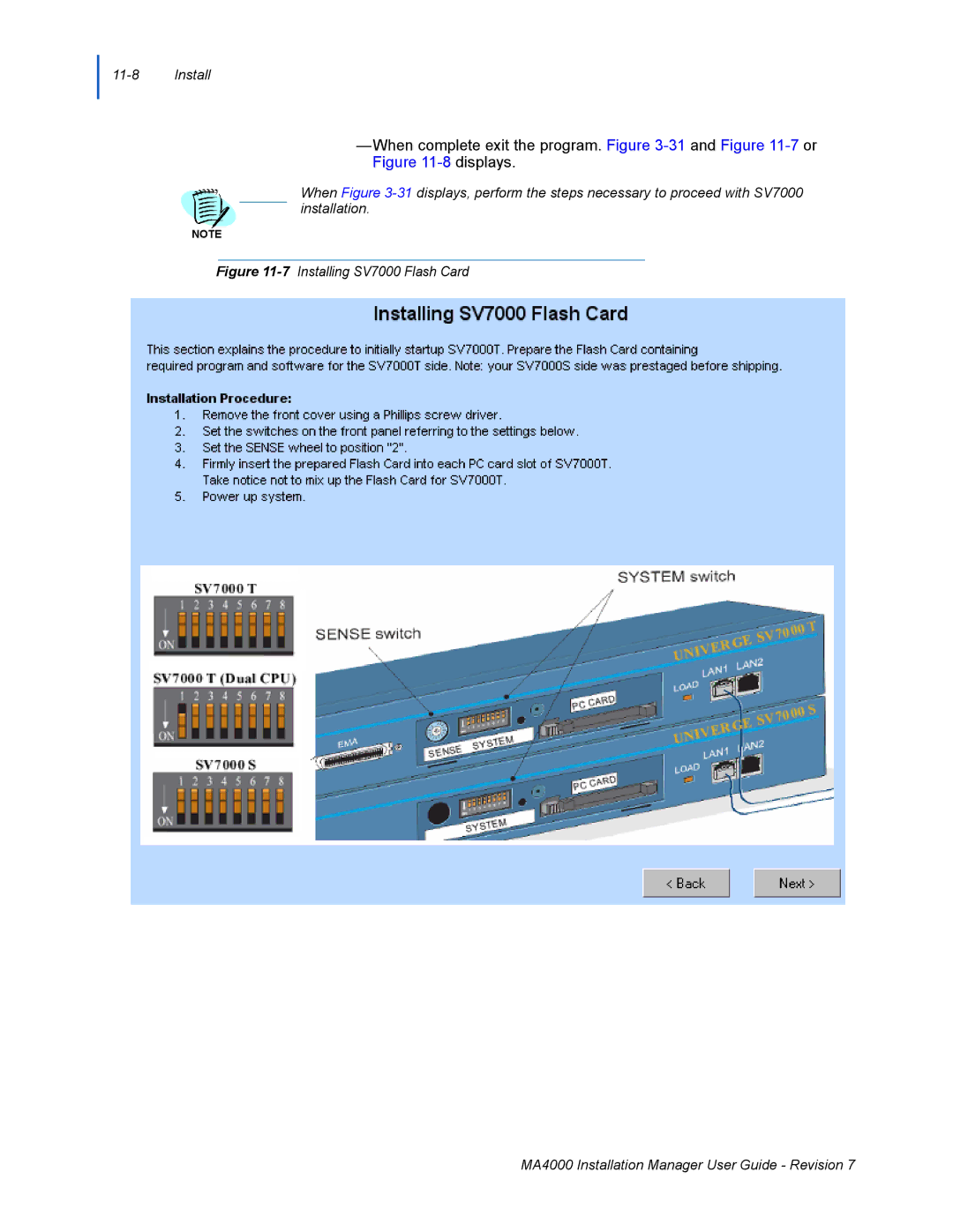 NEC MA4000 manual When complete exit the program. -31and -7or -8displays 