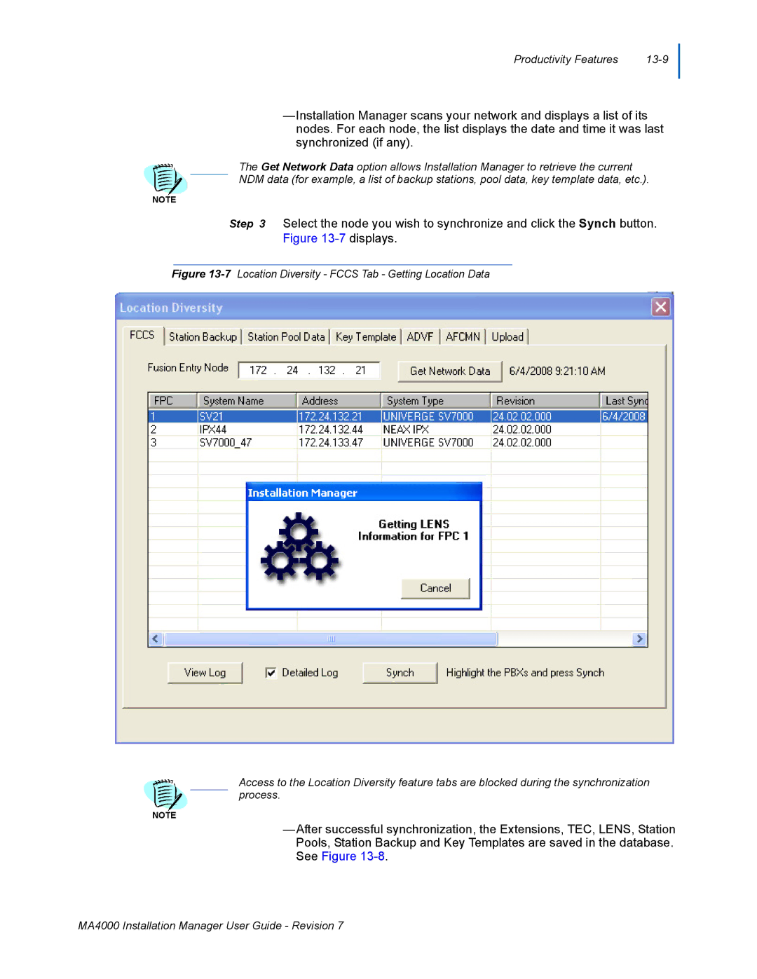 NEC MA4000 manual Productivity Features 13-9 