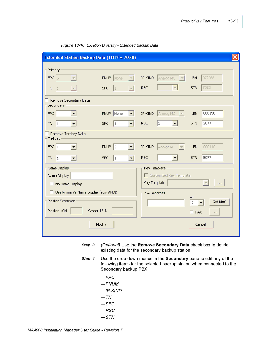 NEC MA4000 manual FPC Pnum IP-KIND SFC RSC STN 