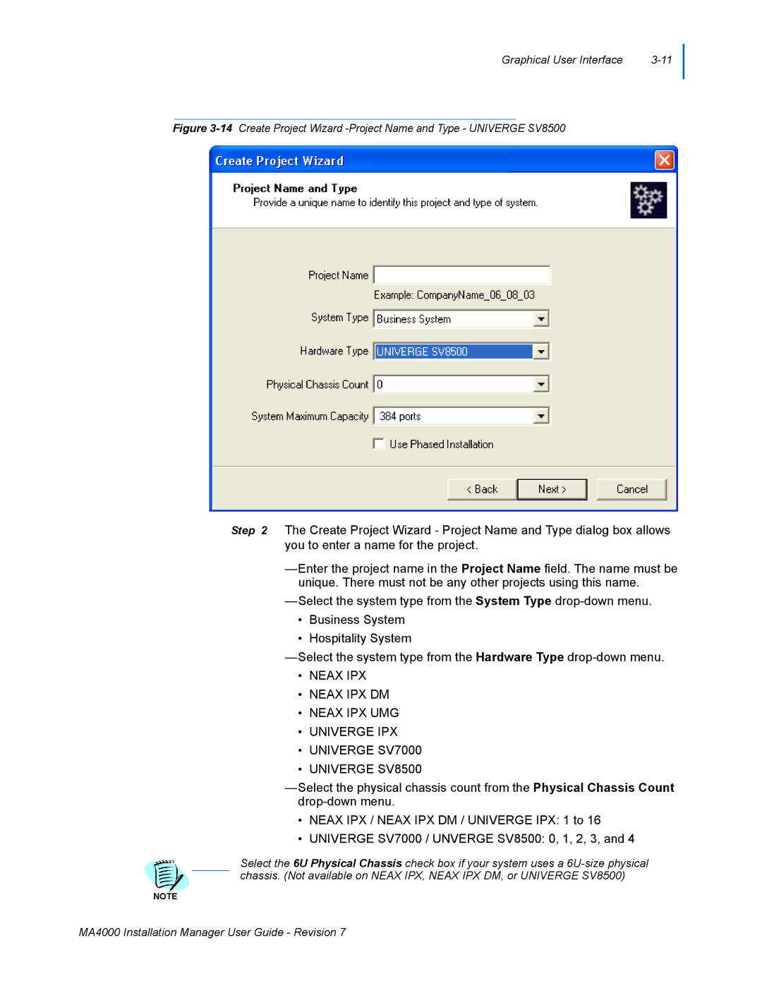 NEC MA4000 manual Graphical User Interface 