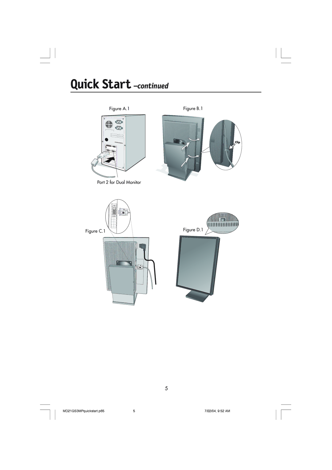 NEC MD21GS-3MP manual Figure A.1 