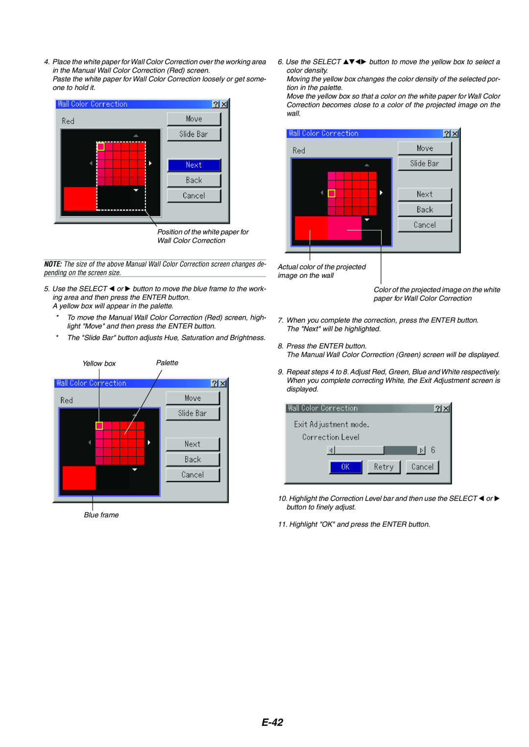 NEC MT1065/MT1060 user manual E-42 