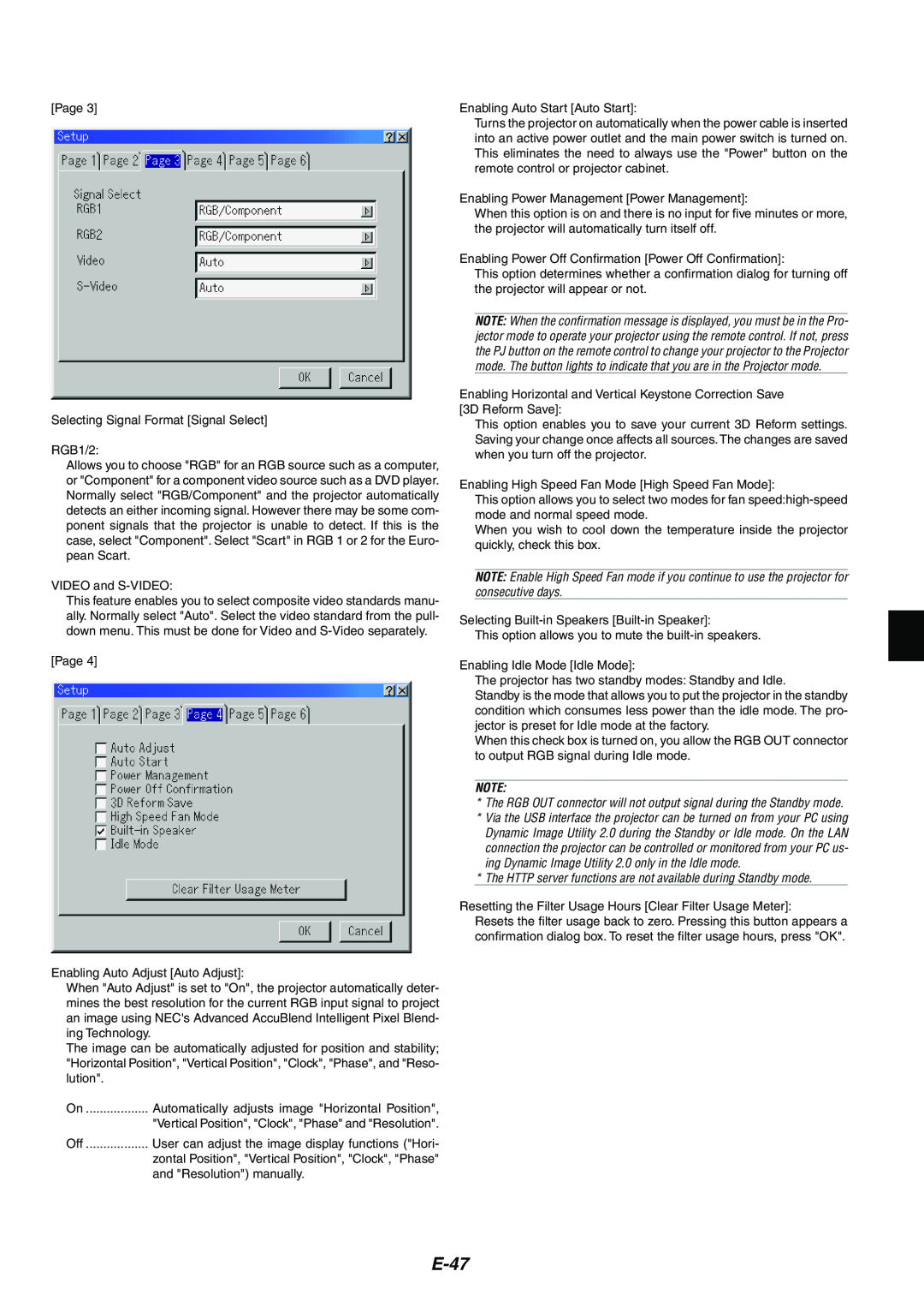 NEC MT1075/MT1065 user manual E-47 