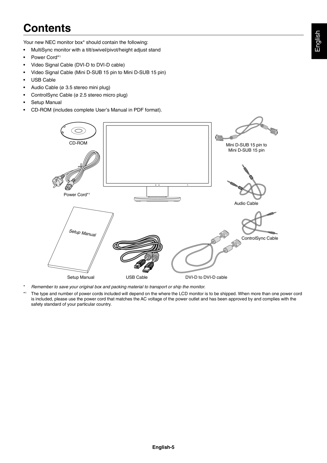 NEC MultiSync EA224WMi user manual Contents 