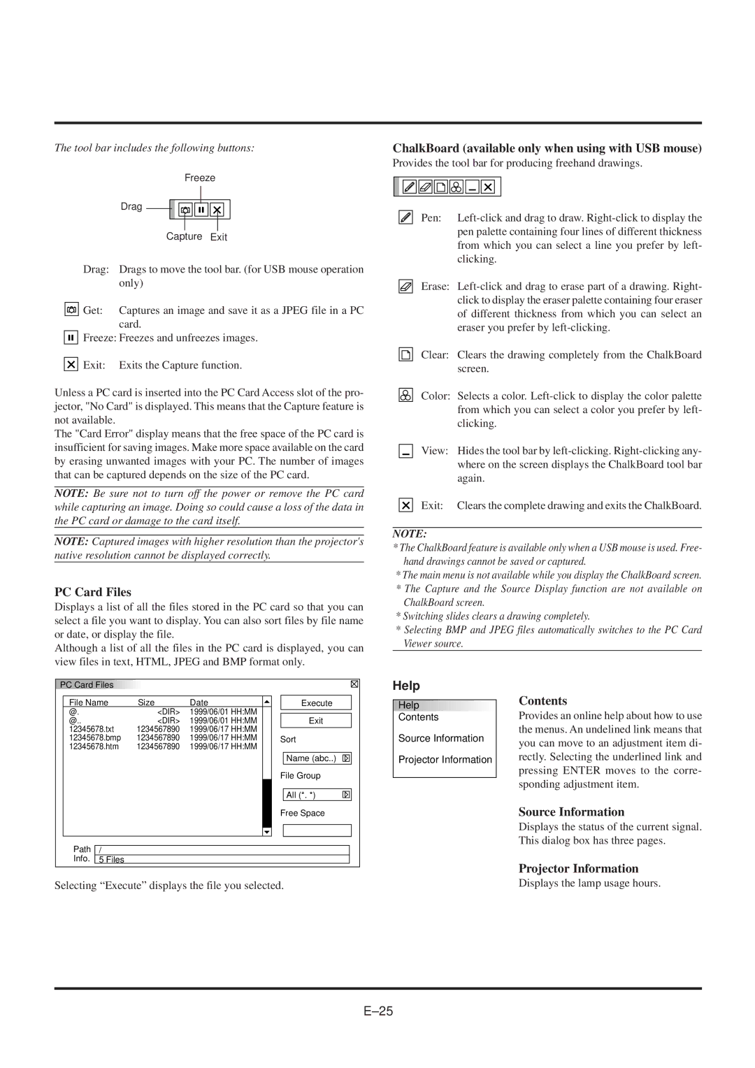 NEC MultiSync MT840 user manual Help 