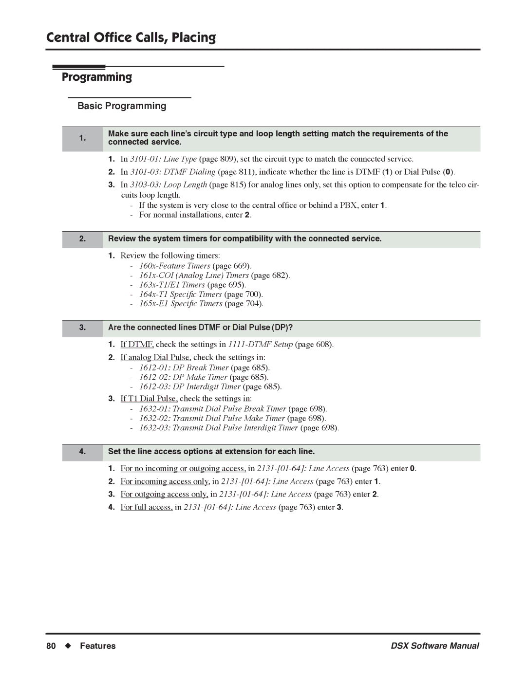 NEC N 1093100 Are the connected lines Dtmf or Dial Pulse DP?, DP Break Timer DP Make Timer DP Interdigit Timer 