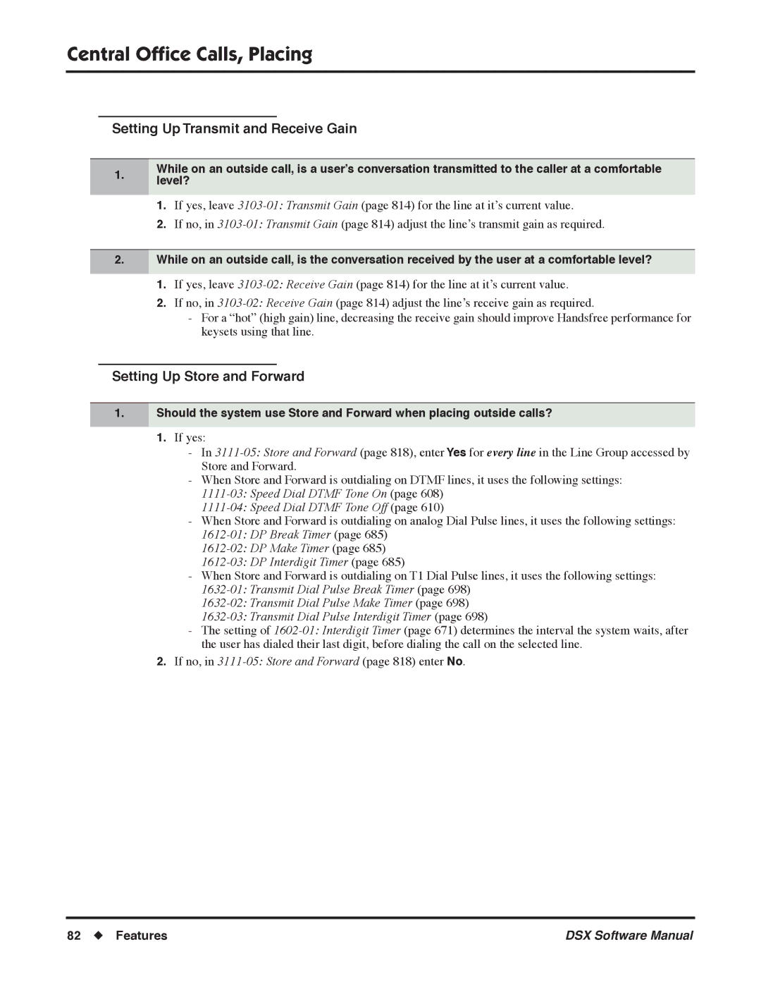 NEC N 1093100, P software manual Setting Up Store and Forward, Speed Dial Dtmf Tone On Speed Dial Dtmf Tone Off 