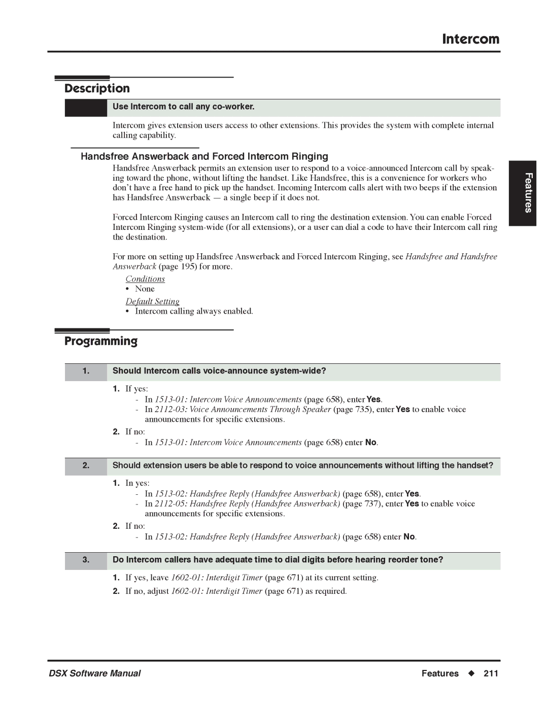 NEC P, N 1093100 software manual Use Intercom to call any co-worker 