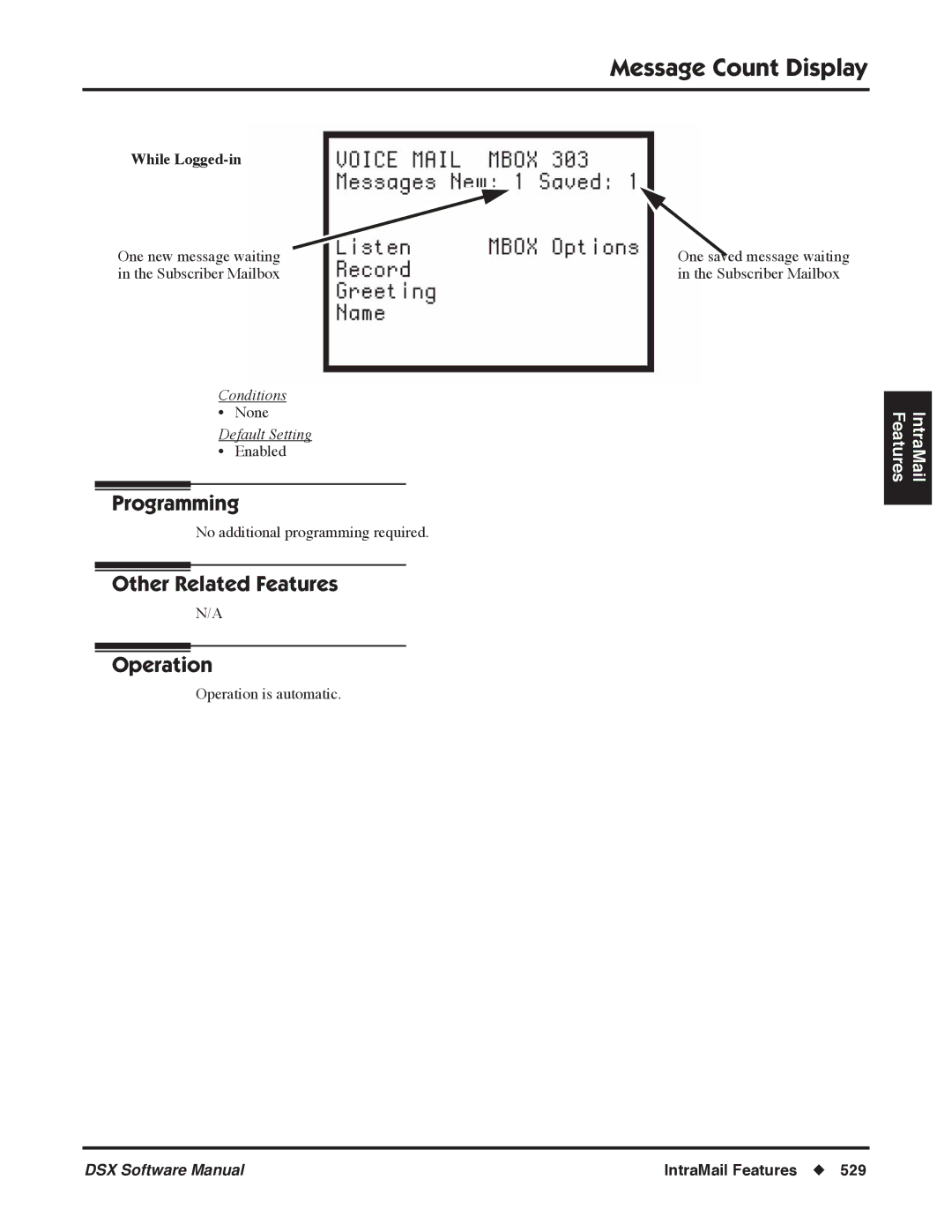 NEC P, N 1093100 software manual Operation is automatic 