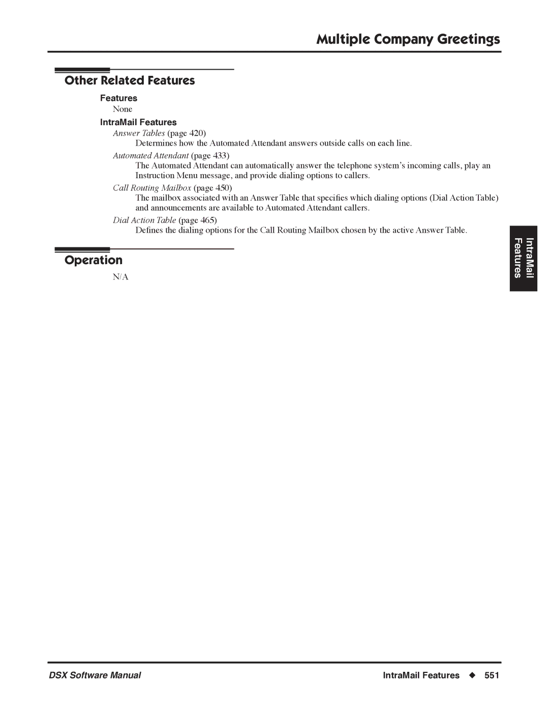 NEC P, N 1093100 software manual Answer Tables 