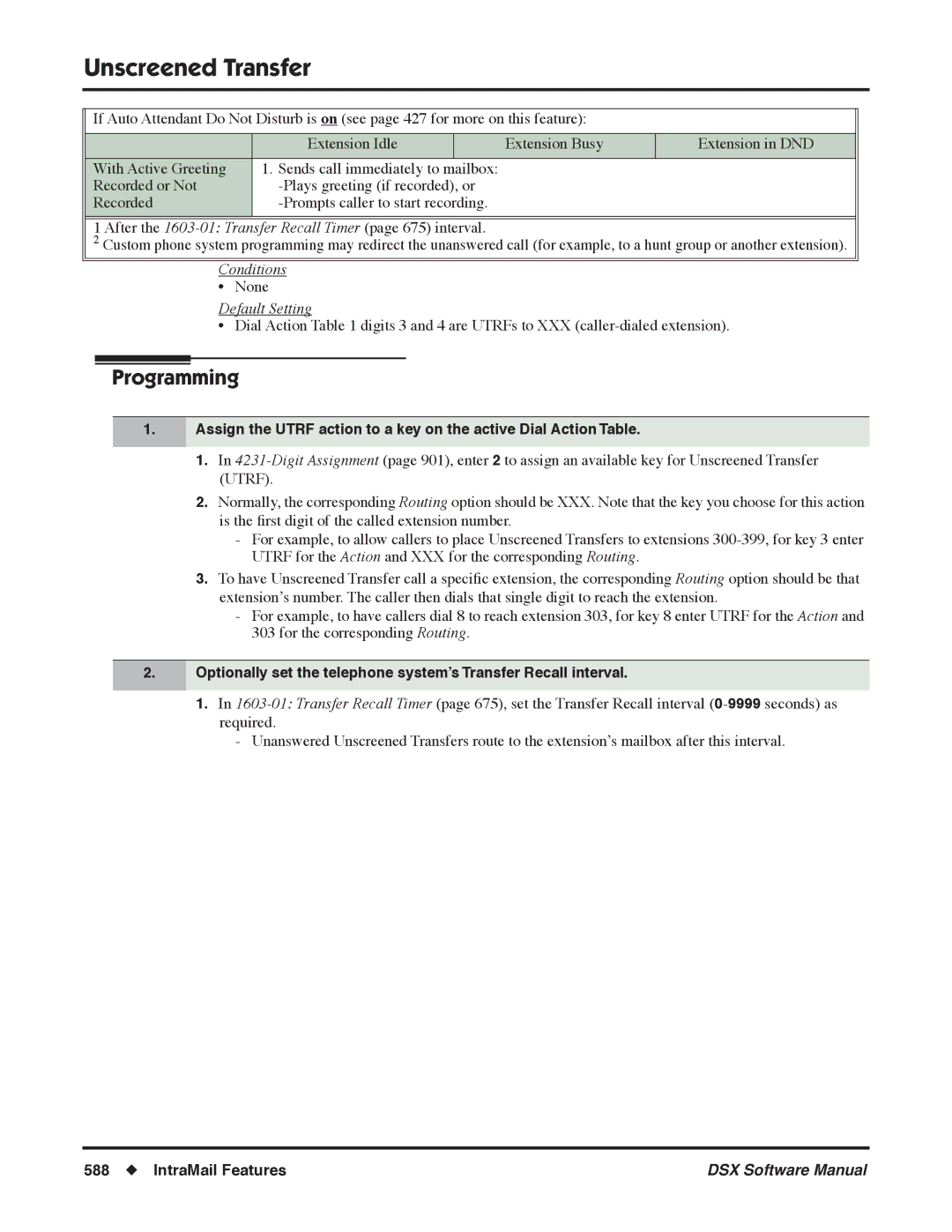 NEC N 1093100, P software manual Unscreened Transfer 