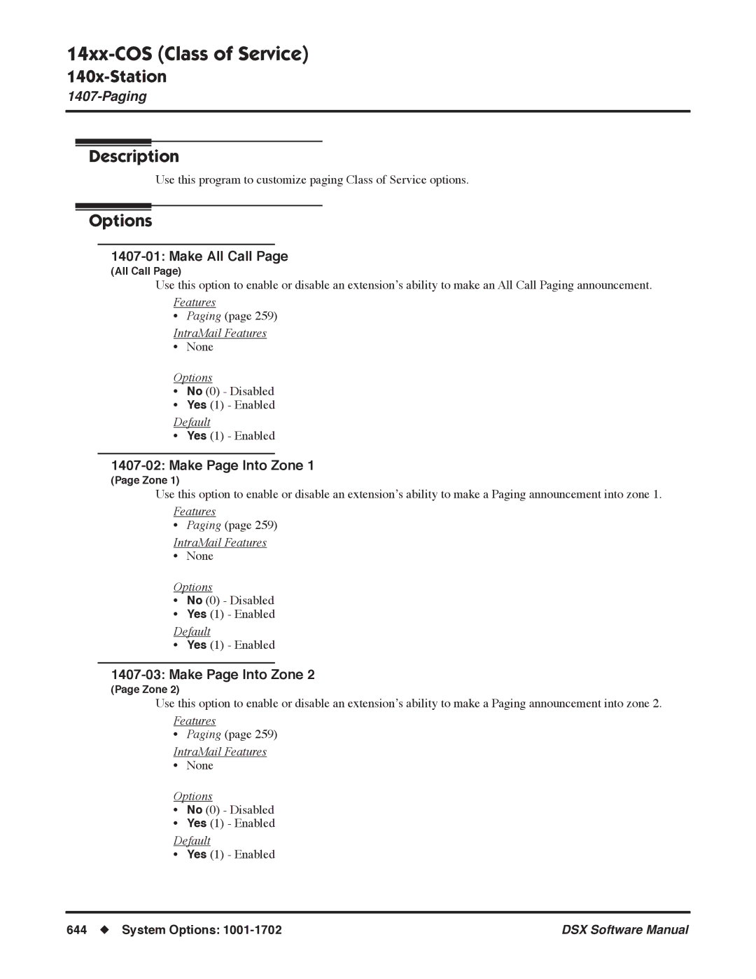 NEC N 1093100 software manual Make All Call, Make Page Into Zone 