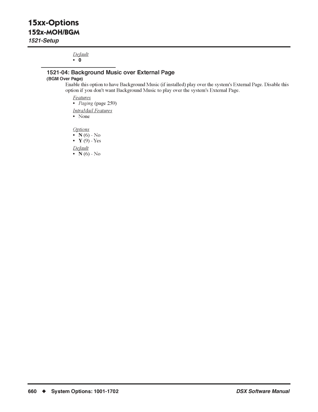 NEC N 1093100, P software manual BGM Over 