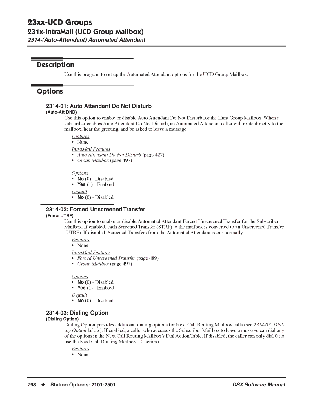 NEC N 1093100, P software manual Auto-Attendant Automated Attendant 