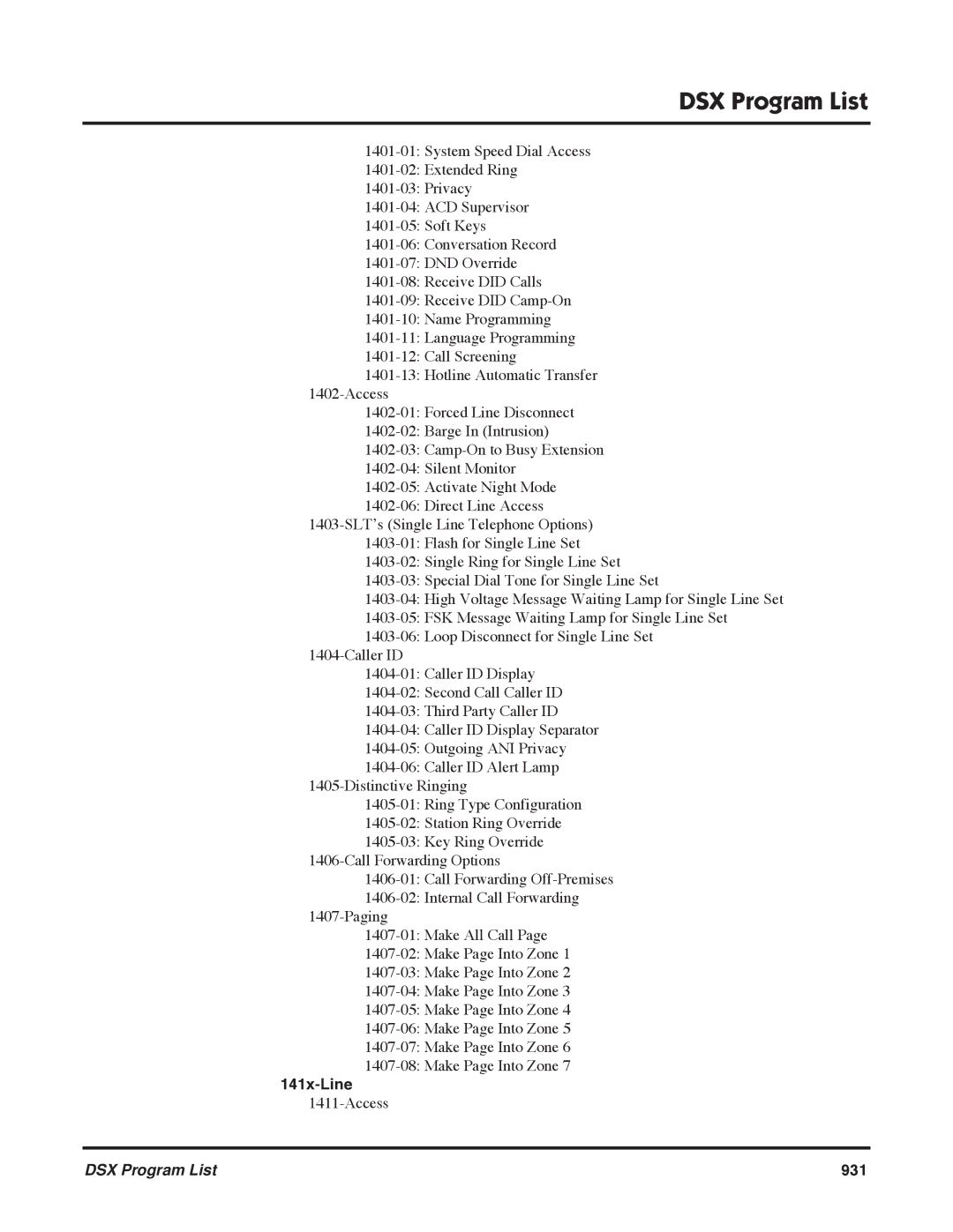 NEC P, N 1093100 software manual 141x-Line 