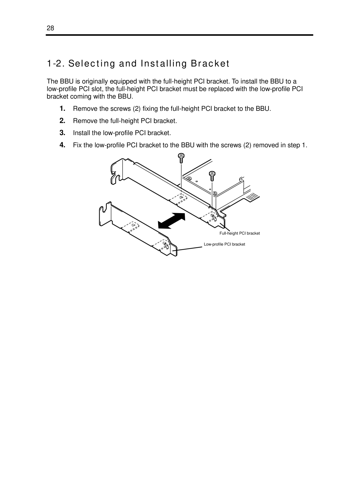 NEC N8103-102 manual Selecting and Installing Bracket 