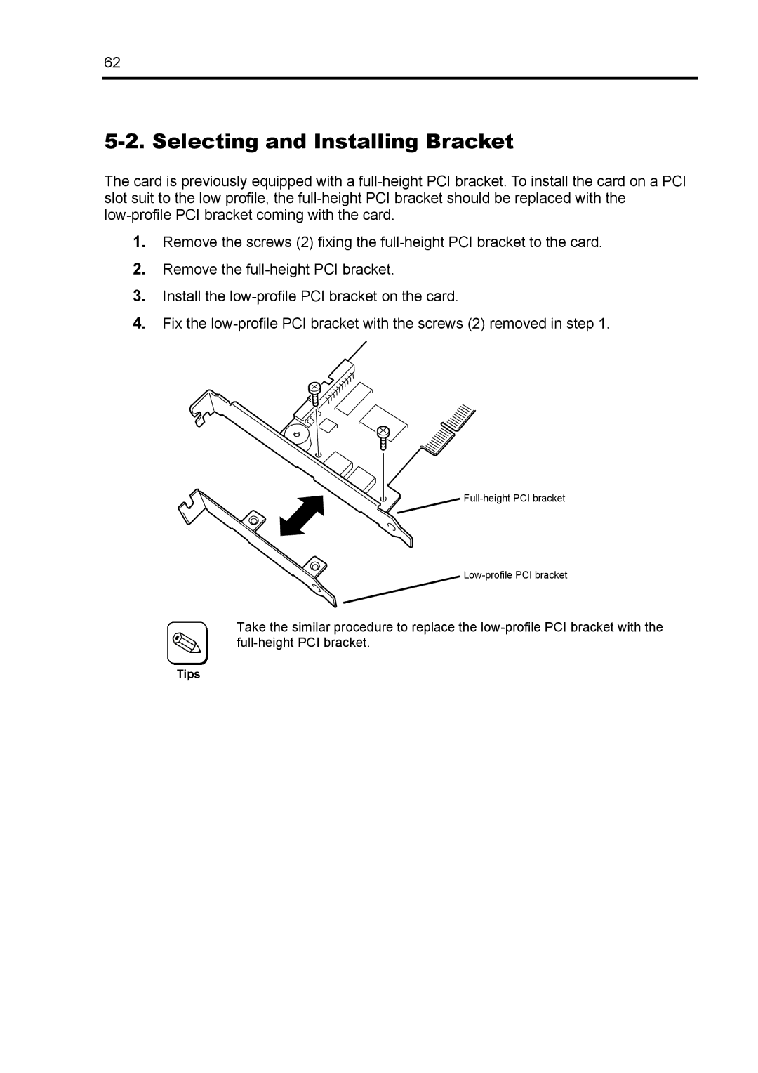 NEC N8103-89 manual Selecting and Installing Bracket 