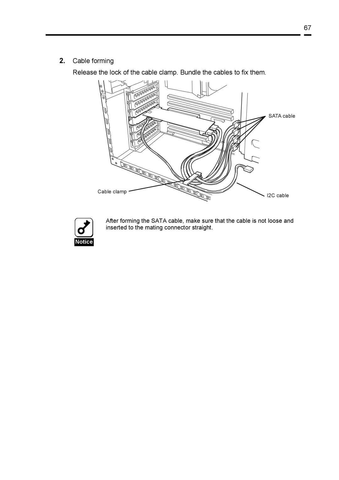 NEC N8103-89 manual Cable clamp Sata cable I2C cable 