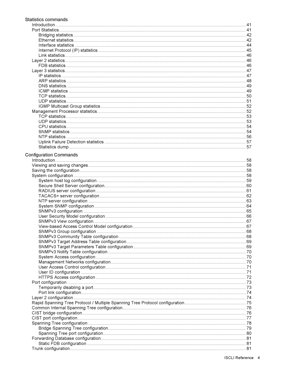 NEC N8406-022 manual Statistics commands 