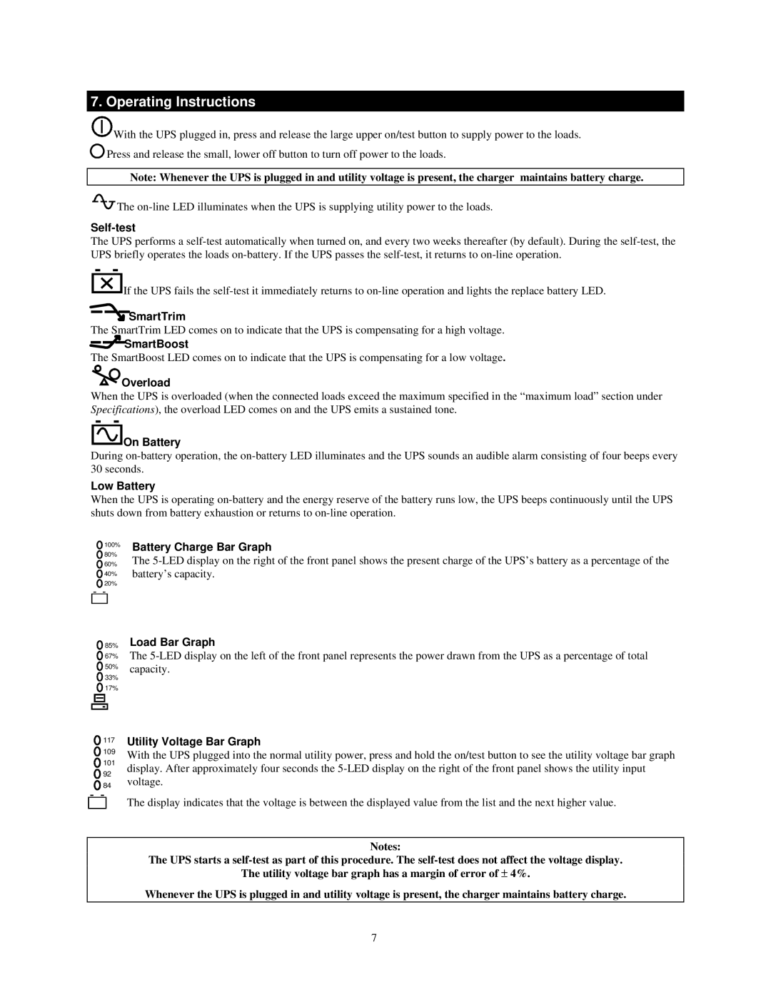 NEC N8580-31 user manual Operating Instructions, Self-test 