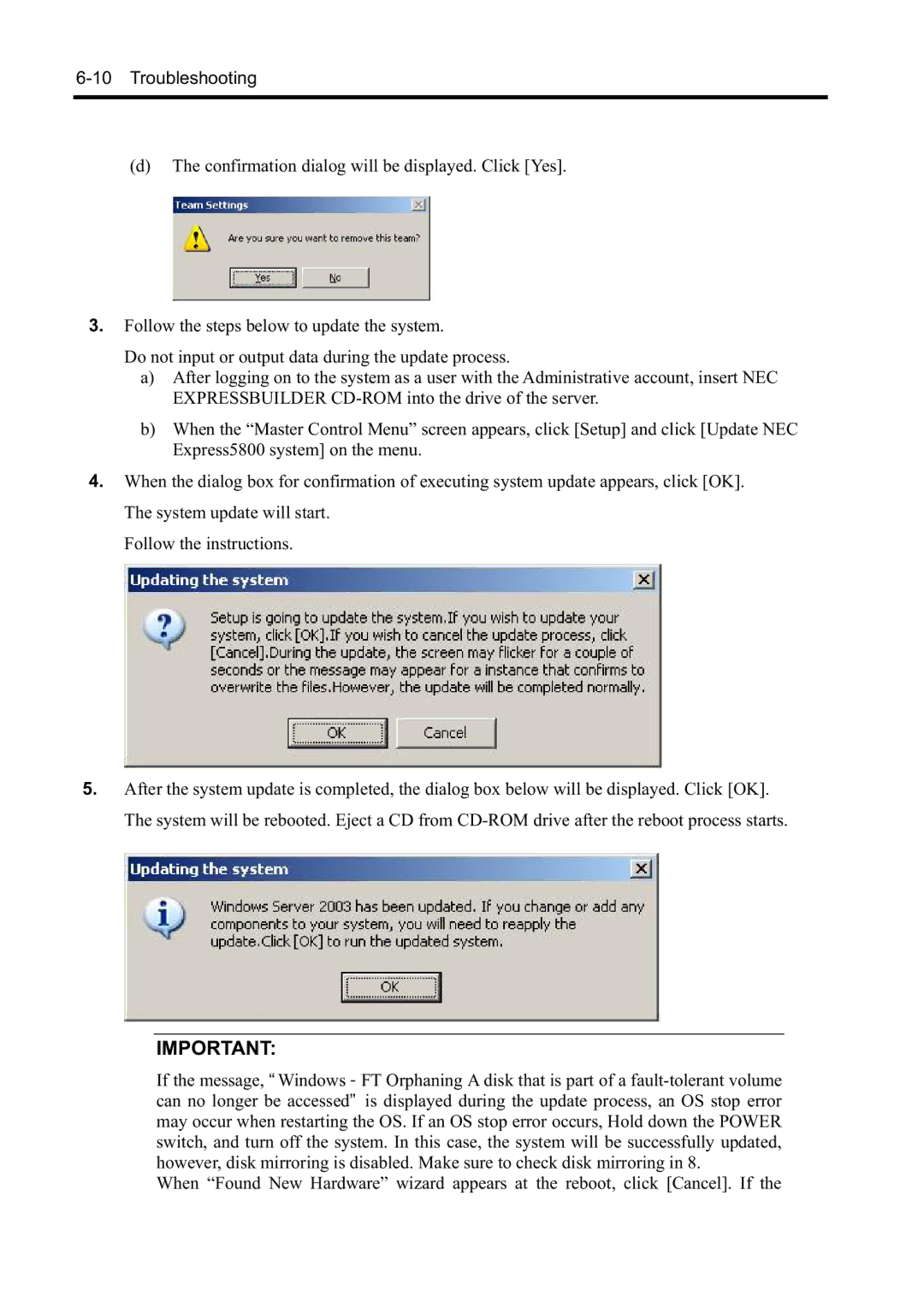 NEC N8800-098F, N8800-097F, N8800-099F, N8800-096F manual Troubleshooting 