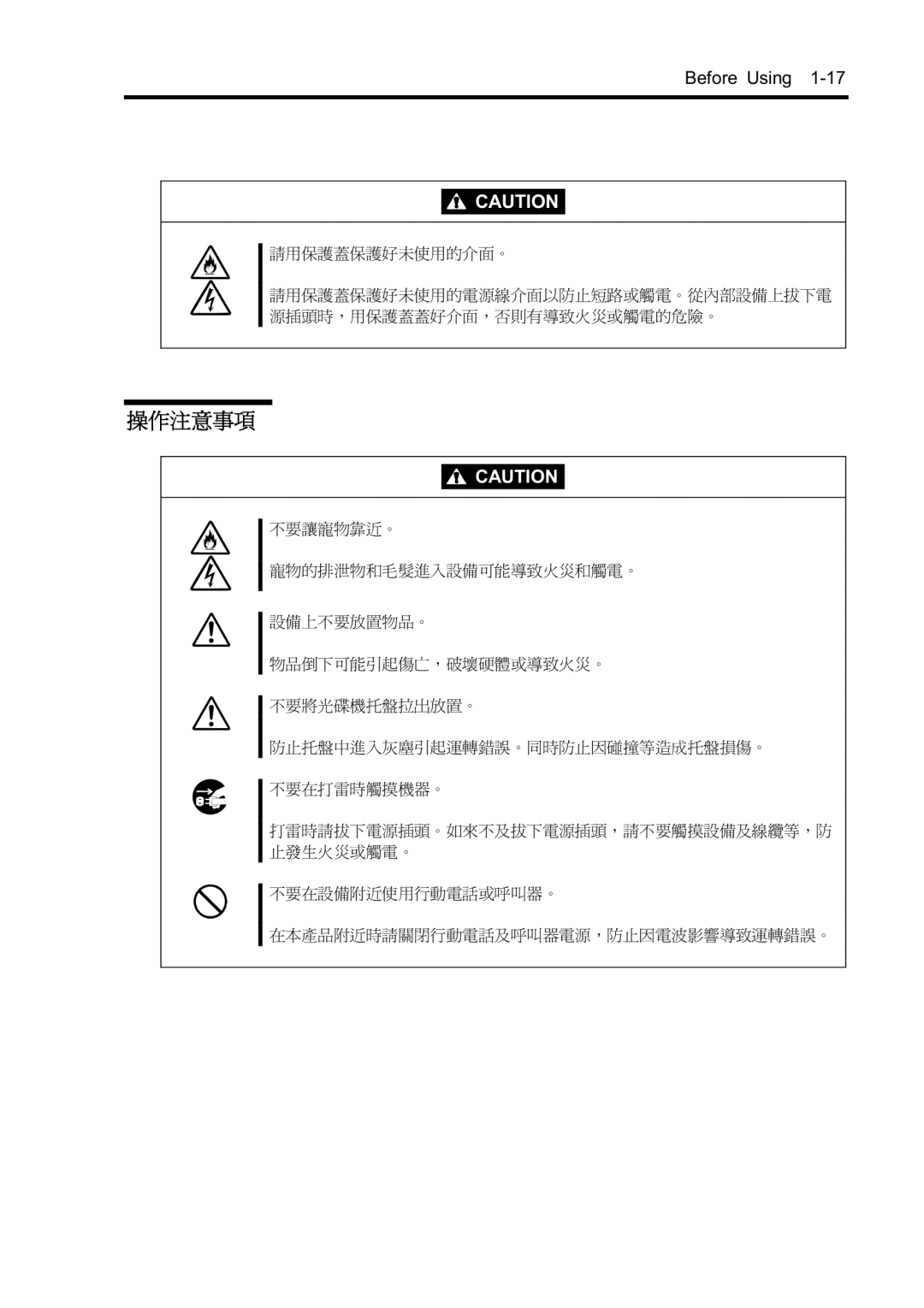 NEC N8800-096F, N8800-097F, N8800-099F, N8800-098F manual Before Using 