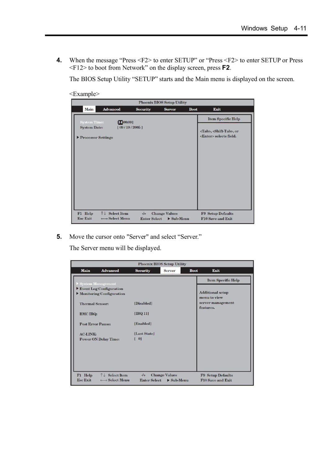 NEC N8800-096F, N8800-097F, N8800-099F, N8800-098F manual Windows Setup 