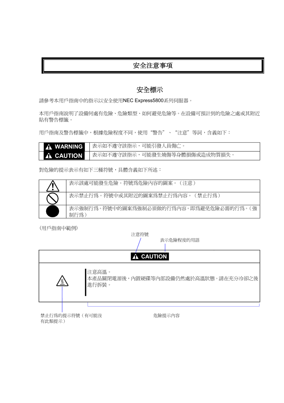 NEC N8800-096F, N8800-097F, N8800-099F, N8800-098F manual NEC Express5800 