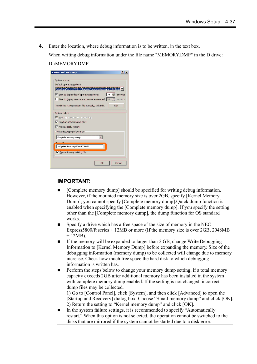 NEC N8800-099F, N8800-097F, N8800-098F, N8800-096F manual Windows Setup 