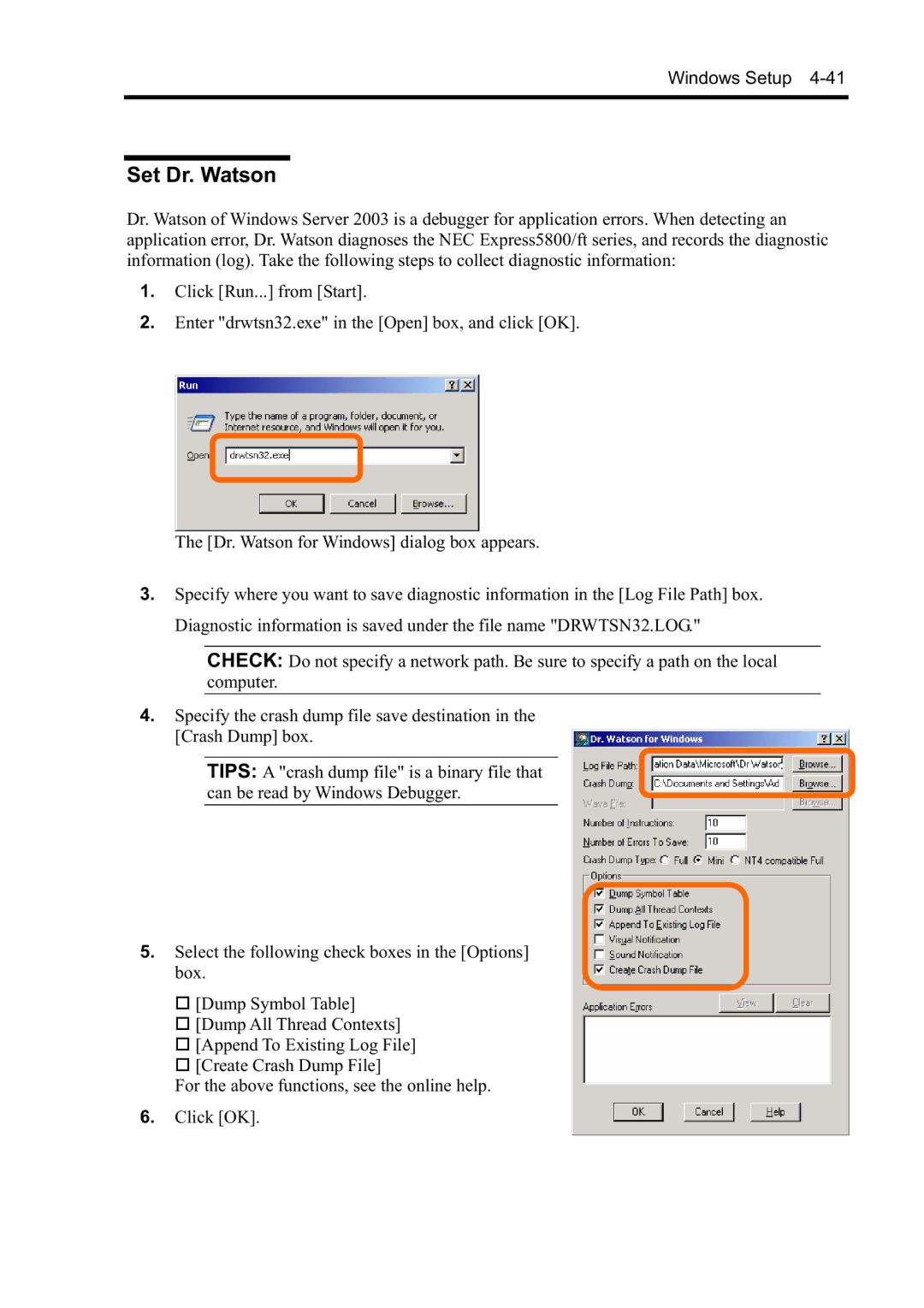 NEC N8800-099F, N8800-097F, N8800-098F, N8800-096F manual Set Dr. Watson 