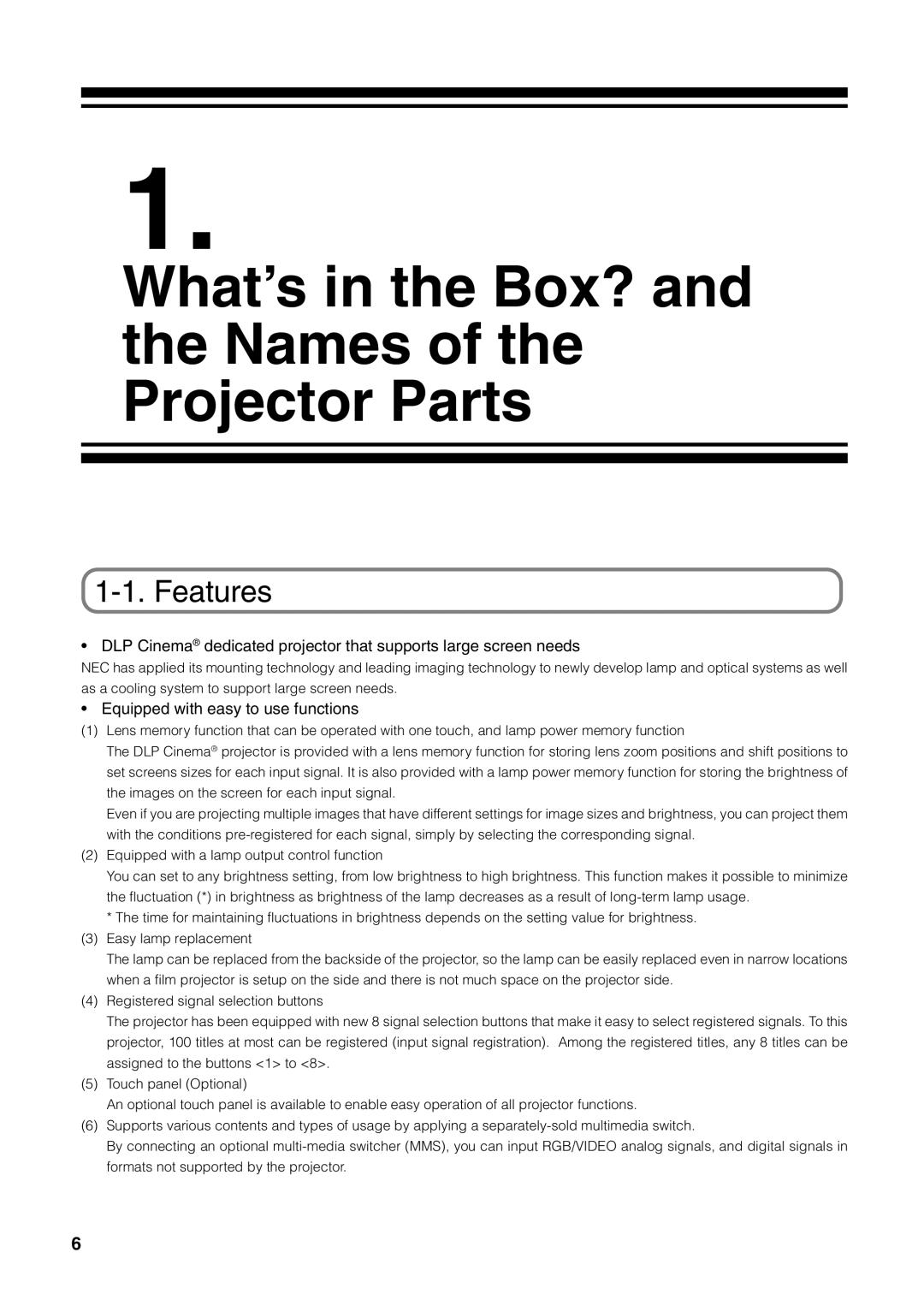 NEC NC1600C user manual Features, Equipped with easy to use functions 