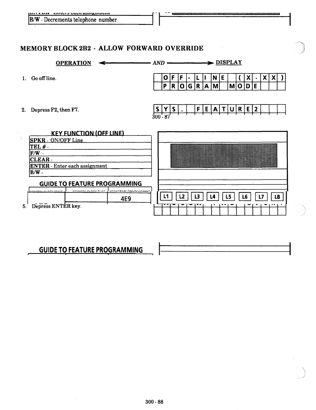 NEC nd-20292 manual ‘-A, Memory Block 2B2 Allow Forward OVERRIDE4, AL LOW FWD Over, AL LOW FWD 0 V E R 