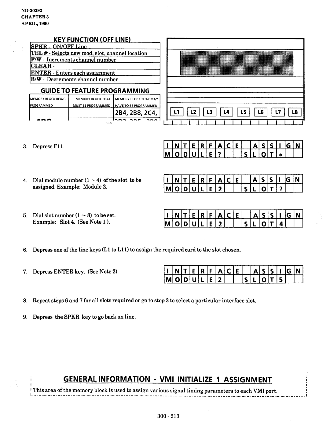 NEC nd-20292 manual Memory Block 4Cl, Card Interface Slot Assignment 