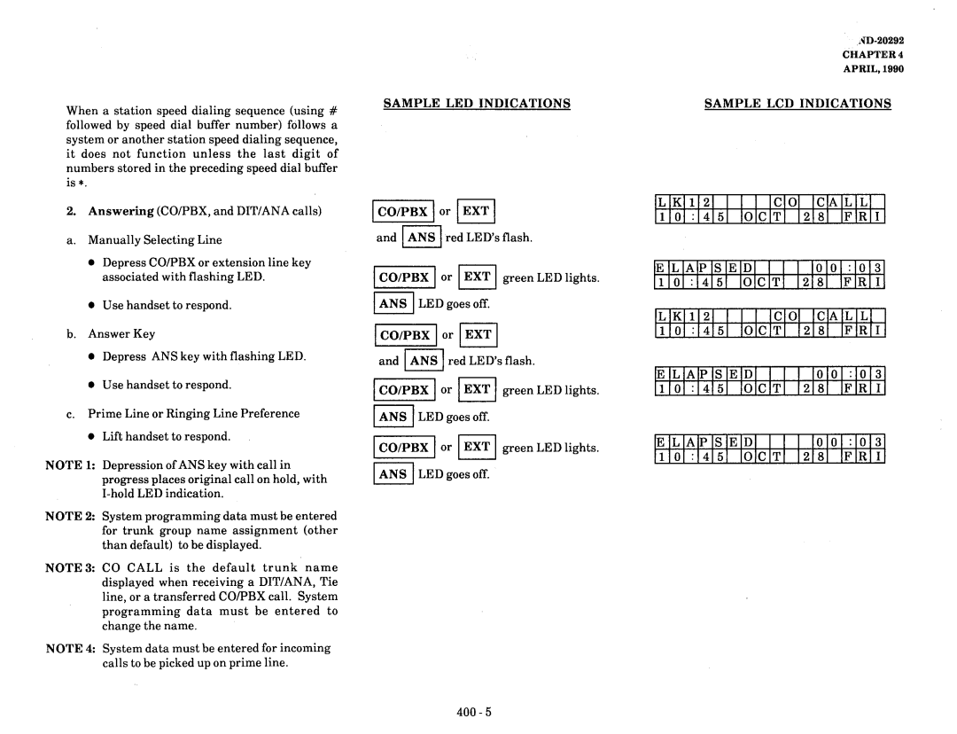 NEC nd-20292 manual Sample LED Indications 