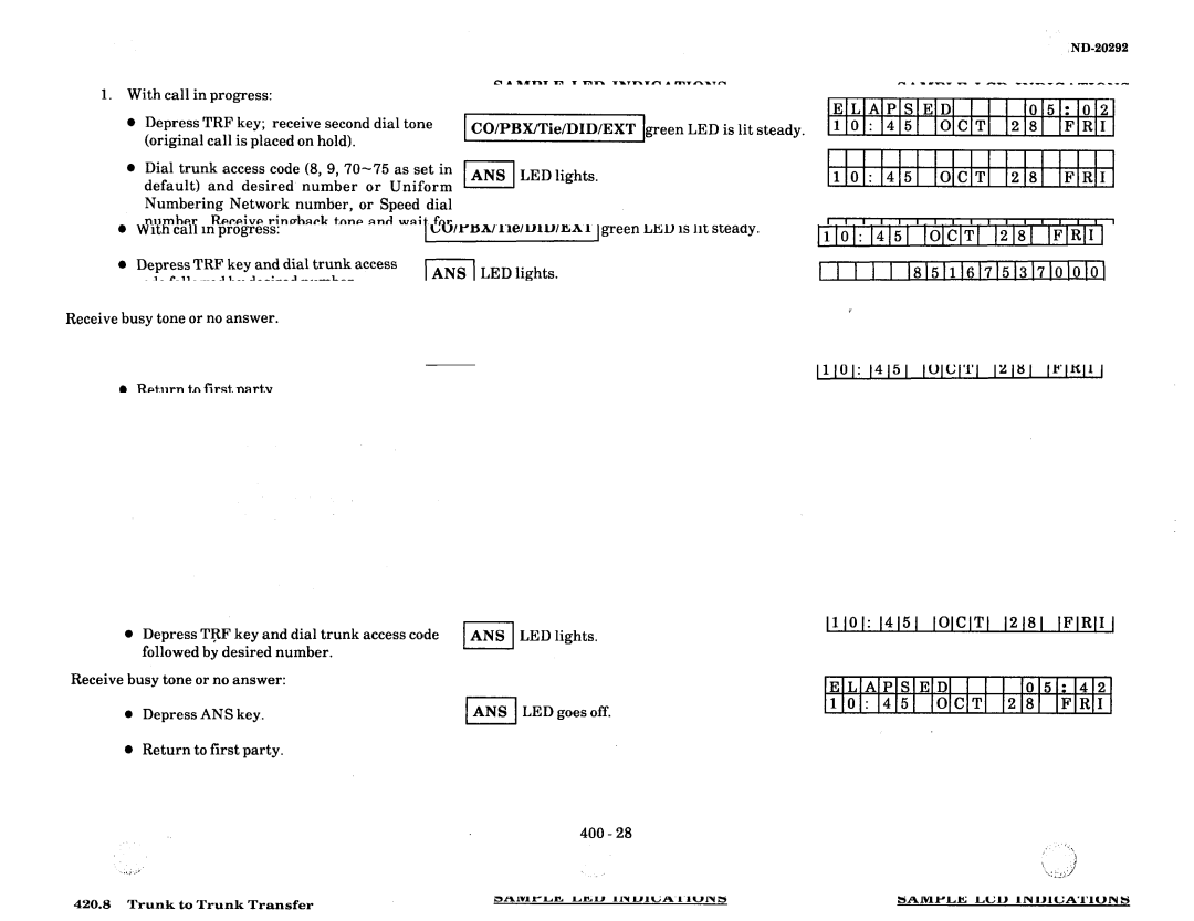 NEC nd-20292 manual LIA P S ElDt 1 I 10151lo 2 I 01 4 5 ~OC~T 12181 Ifir 