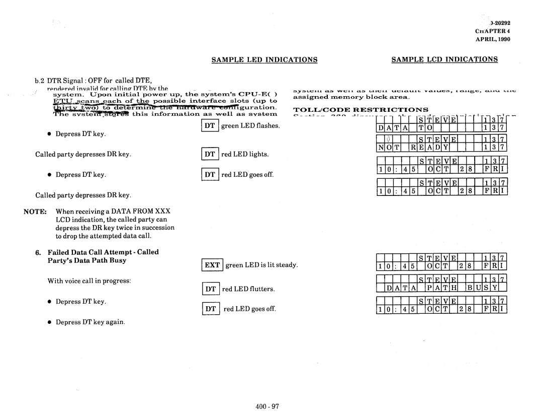 NEC nd-20292 manual Eiv, Cit, OCT FRI Steve Data Path Busy VIE, Octi FRI 