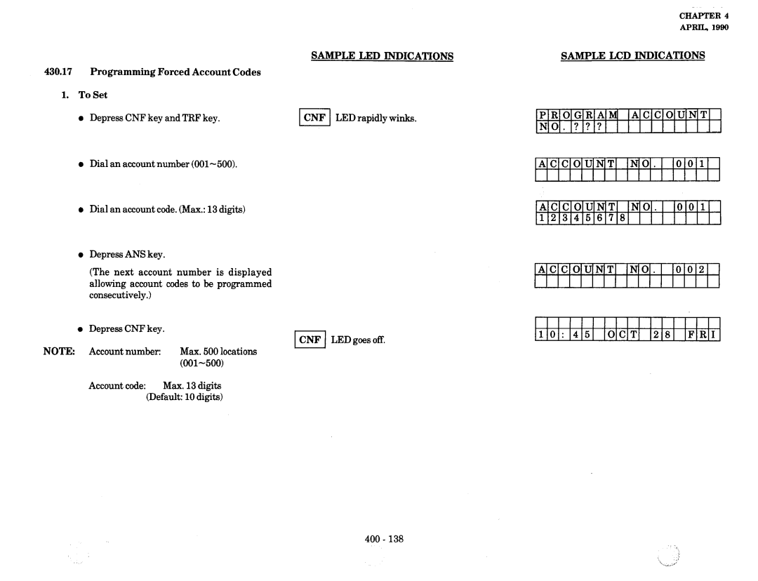 NEC nd-20292 manual Sample LED, Icnf LED, Nioi 