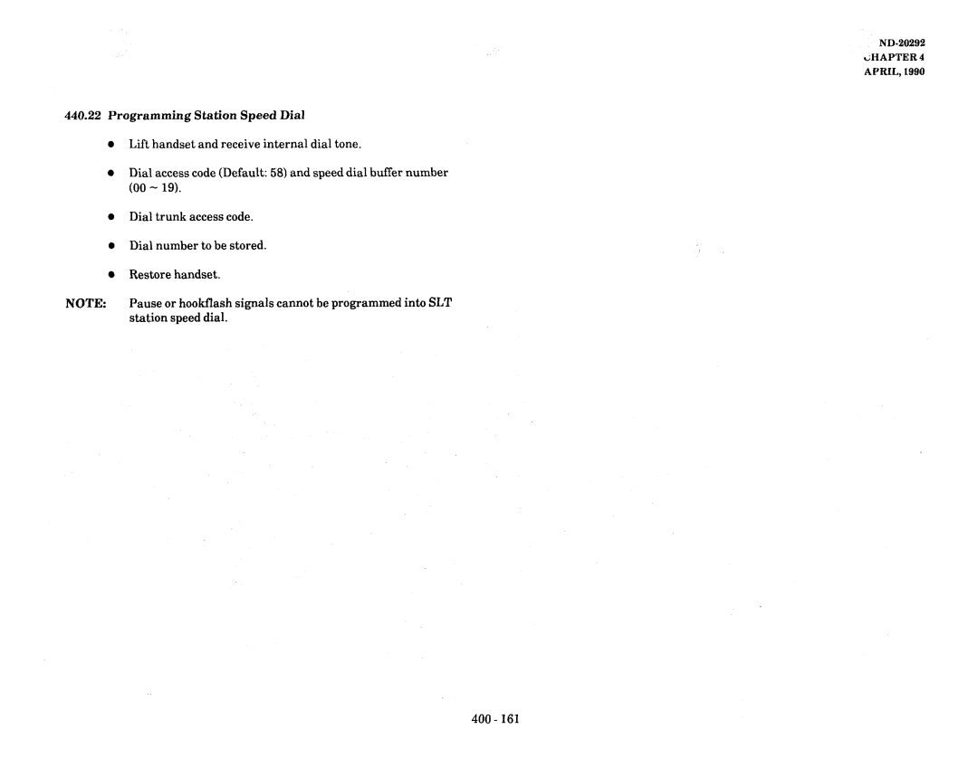 NEC nd-20292 manual Signals cannot be programmed into SLT 