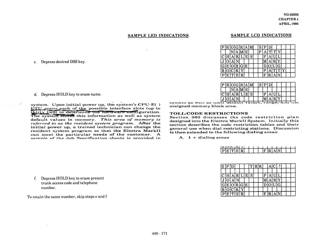 NEC nd-20292 manual Sample LED Indications 