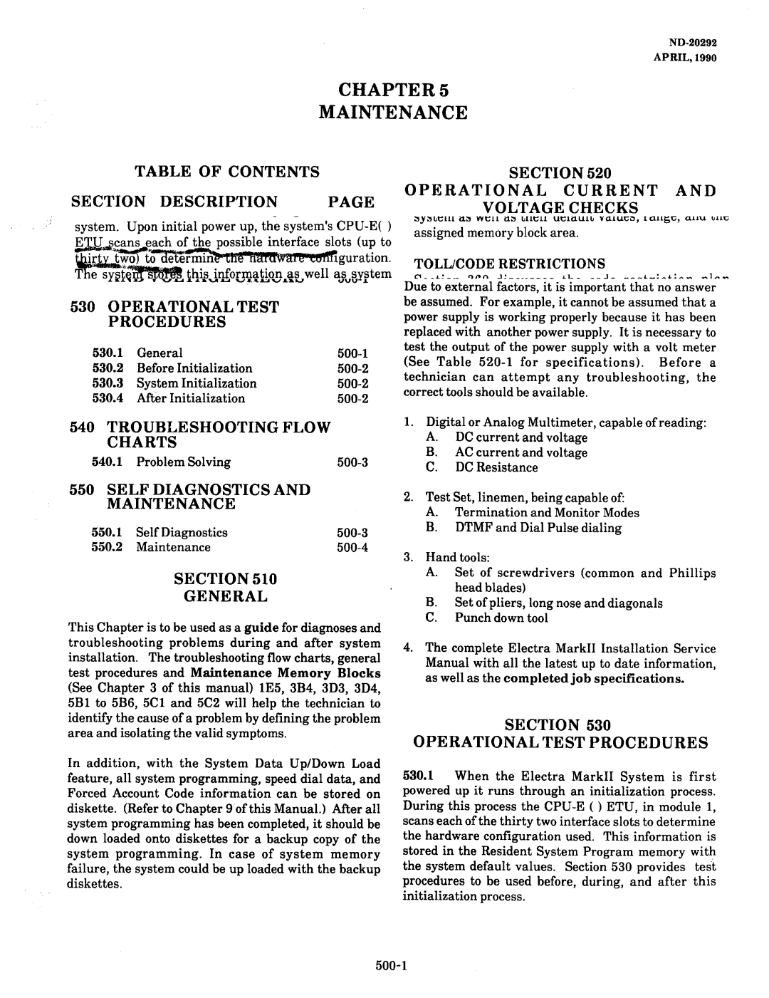 NEC nd-20292 manual Chapter Maintenance 